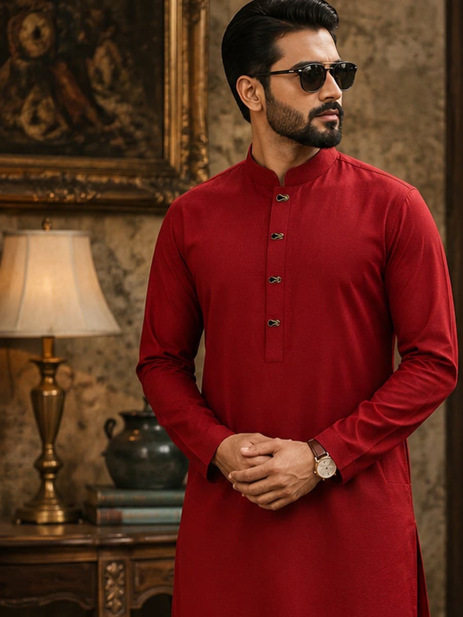 Rajokiyo crimson panjabi
